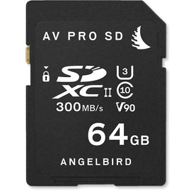Angelbird 64GB AV Pro UHS-II SDXC Memory Card (V90) - The Film Equipment Store