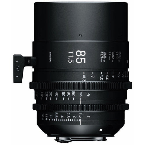 Sigma 85mm T1.5 FF High Speed Prime Cine Lens - Feet Scale - The Film Equipment Store