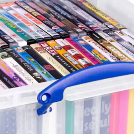 Really Useful Box Plastic Storage Box 18 L Transparent 39 x 48 x 20 cm