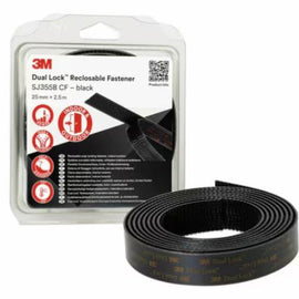 3M Dual Lock Reclosable Fastener SJ355B - 2.5m x 25mm Black for sale at the Film Equipment Store Ireland
