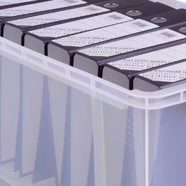 Really Useful Box Plastic Storage Box 64 L Transparent 44 x 71 x 31 cm