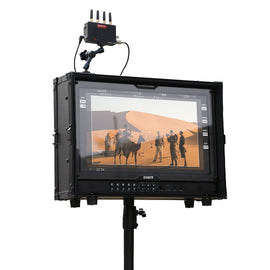 FM-215HDR | 21.5" professional High-bright FHD Field Monitor with flight case and VESA-tripod adaptor and 12G-SDI 4K QD-LED HDR 100%DCI-P3 Zero-Delay AI-Calibration