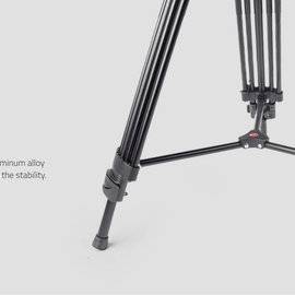 TOWER100 | Aluminum Camera Tripod KIT, with SWIT TH100A Fluid Video Head, Mid-level Spreader, 10kg Payload, Soft Bag