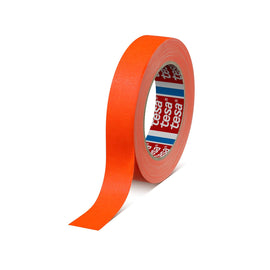 One Inch Tesa (1" x 27 yards) 24mm x 25m Matt/Fluorescent Gaffer Tape (Yellow, Pink, Orange, Green)