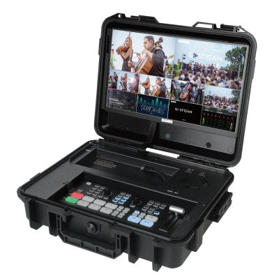 OSEE All in One Live Streaming Multi-Camera SDI and HDMI Video Mixer Switcher Recorder Player Kit for sale at the Film Equipment Store Ireland