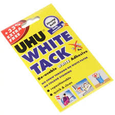 UHU White Tack 50g +33%