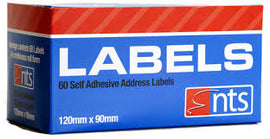 NTS Box 250 Address Labels 89mm x 36mm