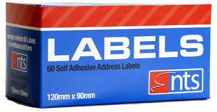 NTS Box 250 Address Labels 89mm x 36mm