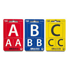 Filmsticks Camera ID's B   2x25 & 1x50mm with Velcro Blue/White