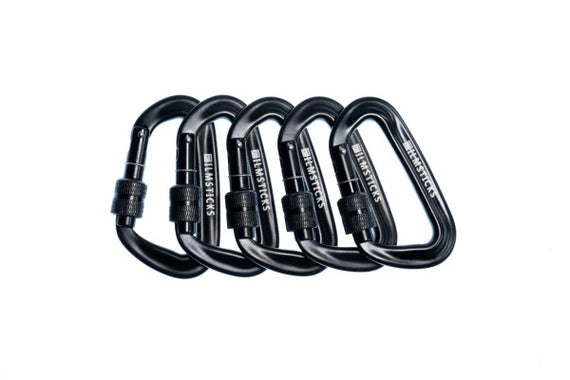 Filmsticks Black Carabiners for sale at the Film Equipment Store Ireland