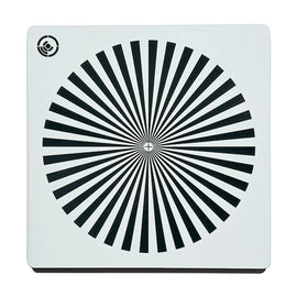 White/Black Focus Star 100mm Focus Card (no velcro) for sale at the Film Equipment Store Ireland