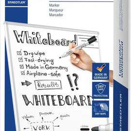 Staedtler - Lumocolor Whiteboard Marker - Bullet Tip - Black - Box of 10 for sale at the Film Equipment Store Ireland