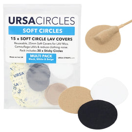 Ursa Circlrs Soft Circle Lav Covers x15 for sale at the Film Equipment Store