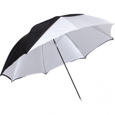 Westcott White Satin Umbrella with Removable Black Cover (45