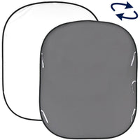 Lastolite Collapsible Reversible Background (6 x 7', White/Mid Gray) - The Film Equipment Store