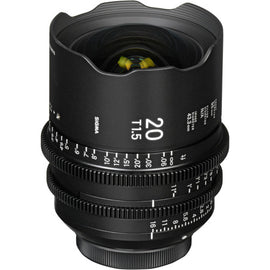 Sigma 20mm T1.5 FF High Speed Prime Cine Lens  - Feet Scale - The Film Equipment Store