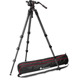 Manfrotto Nitrotech N12 & 536 Carbon Fiber Single Legs Tripod System - The Film Equipment Store
