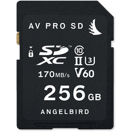 Angelbird 256GB AV Pro UHS-II SDXC Memory Card (V60) - The Film Equipment Store
