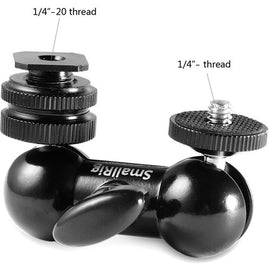 SmallRig Double Ball Head with Cold Shoe & 1/4"-20 Stud 1135 - The Film Equipment Store