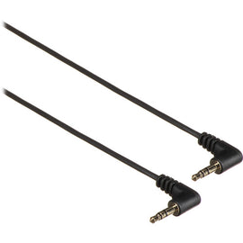 StarTech Right-Angle 3.5mm to Right-Angle 3.5mm Stereo Audio Cable (Black, 3ft/0.9m)