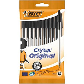 Bic Cristal Ballpoint Pen - Black (Pack of 10)