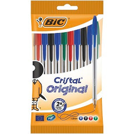 Bic Cristal Ballpoint Pen - Assorted (Pack of 10)