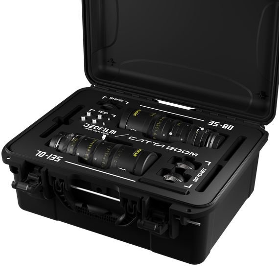 DZOFilm Catta 35-80 & 70-135mm T2.9 E-Mount Cine Zoom 2-Lens Bundle - Black (Pre Order)