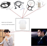 Replacement Rubber Mushroom Earbud Ear Tips (Pack of Two)