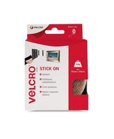 VELCRO Brand - Stick On Hook and Loop Fasteners 20mm x 5m Tape | Black - The Film Equipment Store