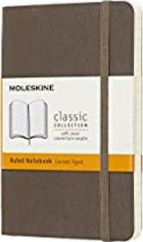 Moleskine Earth Brown Notebook Pocket Soft (Ruled and Plain)