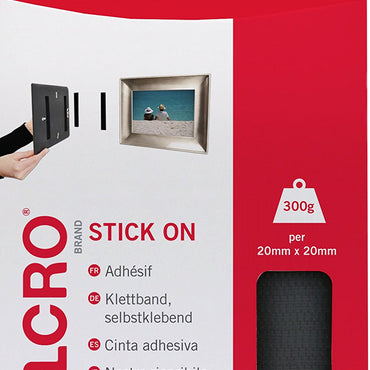 VELCRO Brand - VELCRO® Brand Heavy-Duty Stick On Tape 50mm x 5m White 