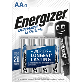 Energizer Batteries Ultimate Lithium AA 4 Pieces