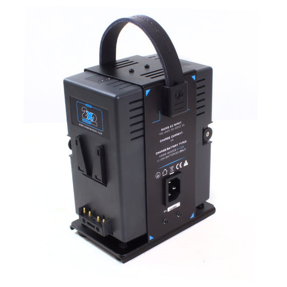 Hawk-Woods VL-2X2C V-Lock Simultaneous Dual Compact 2-Channel Lithium-Ion Ultra Fast Charger - The Film Equipment Store