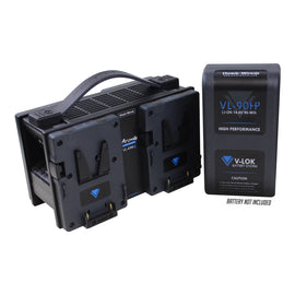 Hawk-Woods VL-ATM4 (VLATM4) V-Lock ATOM 4-Channel Fast Charger - The Film Equipment Store