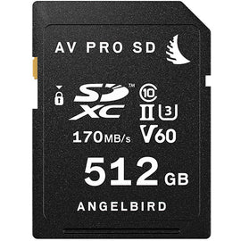 Angelbird 512GB AV Pro UHS-II SDXC Memory Card (V60) - The Film Equipment Store
