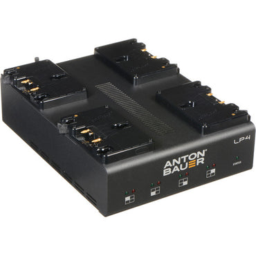 Anton Bauer LP4 Quad Gold-Mount / V-Mount Battery Charger - The Film Equipment Store - The Film Equipment Store