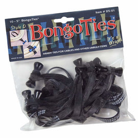 BongoTies Standard 5" Elastic Cable Ties (10 Pack) - Various Colours