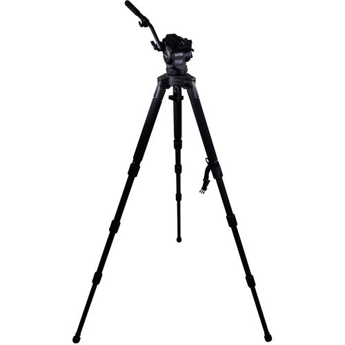 Cartoni Focus 8 Fluid Head with Sliding Plate & Stabilo Carbon Fiber Tripod (75mm) - The Film Equipment Store