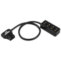 Hawk-Woods D-Tap Male to 4-Way D-Tap Female Adaptor - The Film Equipment Store