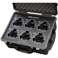 Jason Cases Protective Case for 6 Cooke miniS4 Prime Lenses (Black Overlay) - The Film Equipment Store