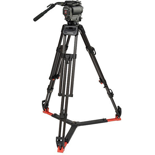 OConnor Ultimate 1030D Fluid Head & 30L CF Tripod with Floor Spreader & Case - The Film Equipment Store