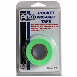 Pro-Gaff Fluorescent Pocket Cloth Tape, 24mm / 1" x 5.4m / 6 Yards Roll - The Film Equipment Store