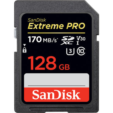 SanDisk Extreme Pro SDXC UHS-I Memory Card - 128GB