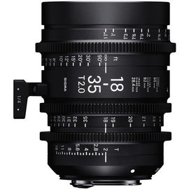Sigma 18-35mm T2 High Speed Zoom Cine Lens  - Feet Scale - The Film Equipment Store