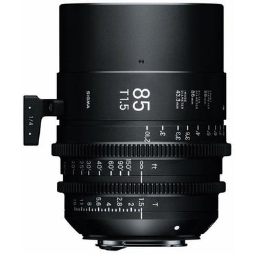 Sigma 85mm T1.5 FF High Speed Prime Cine Lens   - Feet Scale - The Film Equipment Store