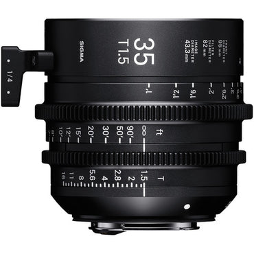 Sigma 35mm T1.5 FF High Speed Prime Cine Lens   - Feet Scale - The Film Equipment Store