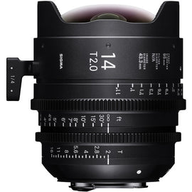 Sigma 14mm T2 FF High Speed Prime Cine Lens - Feet Scale - The Film Equipment Store